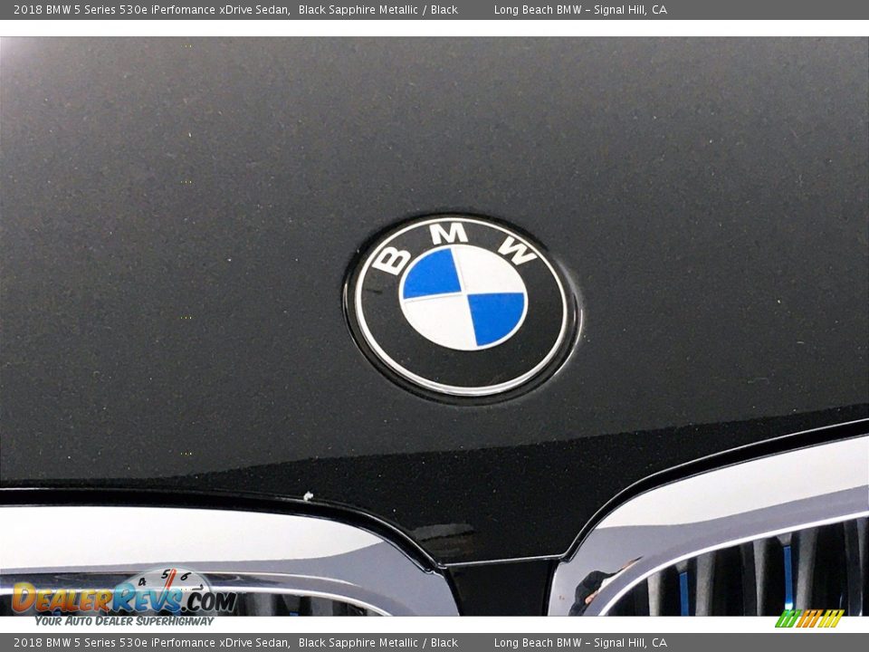2018 BMW 5 Series 530e iPerfomance xDrive Sedan Black Sapphire Metallic / Black Photo #33