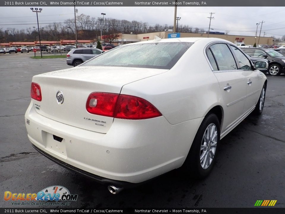 2011 Buick Lucerne CXL White Diamond TriCoat / Cocoa/Cashmere Photo #7