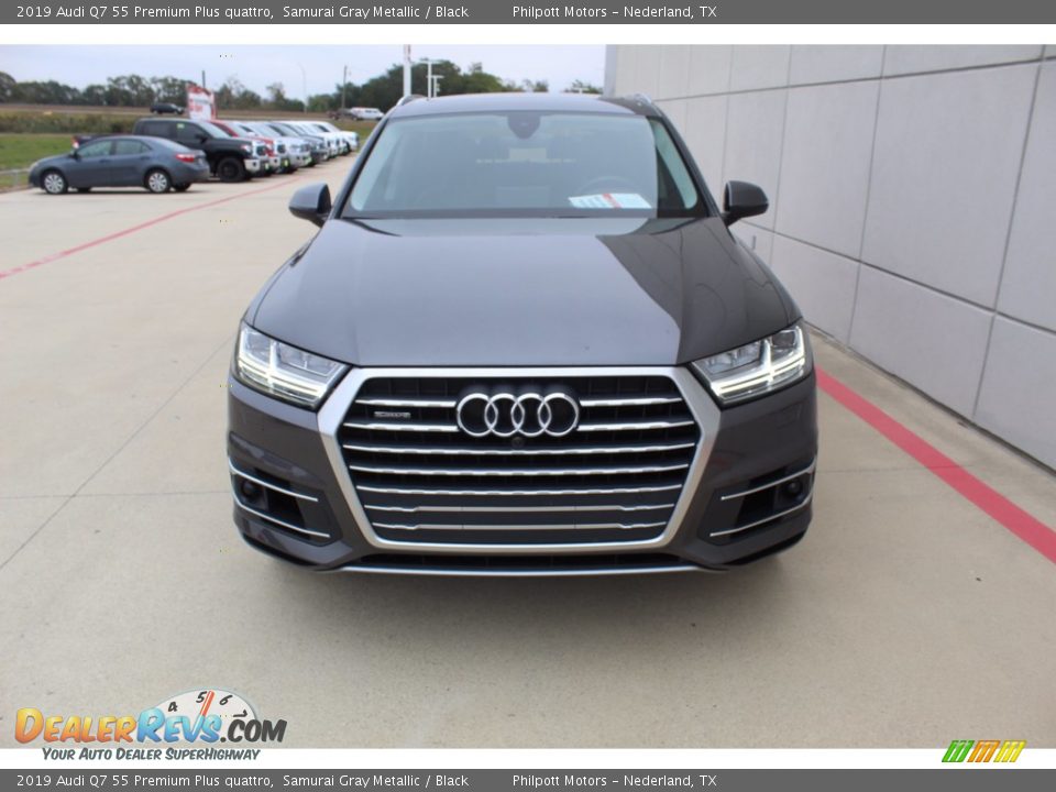 2019 Audi Q7 55 Premium Plus quattro Samurai Gray Metallic / Black Photo #3