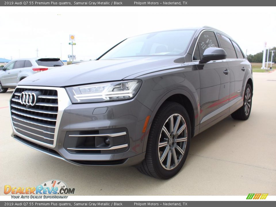 2019 Audi Q7 55 Premium Plus quattro Samurai Gray Metallic / Black Photo #4
