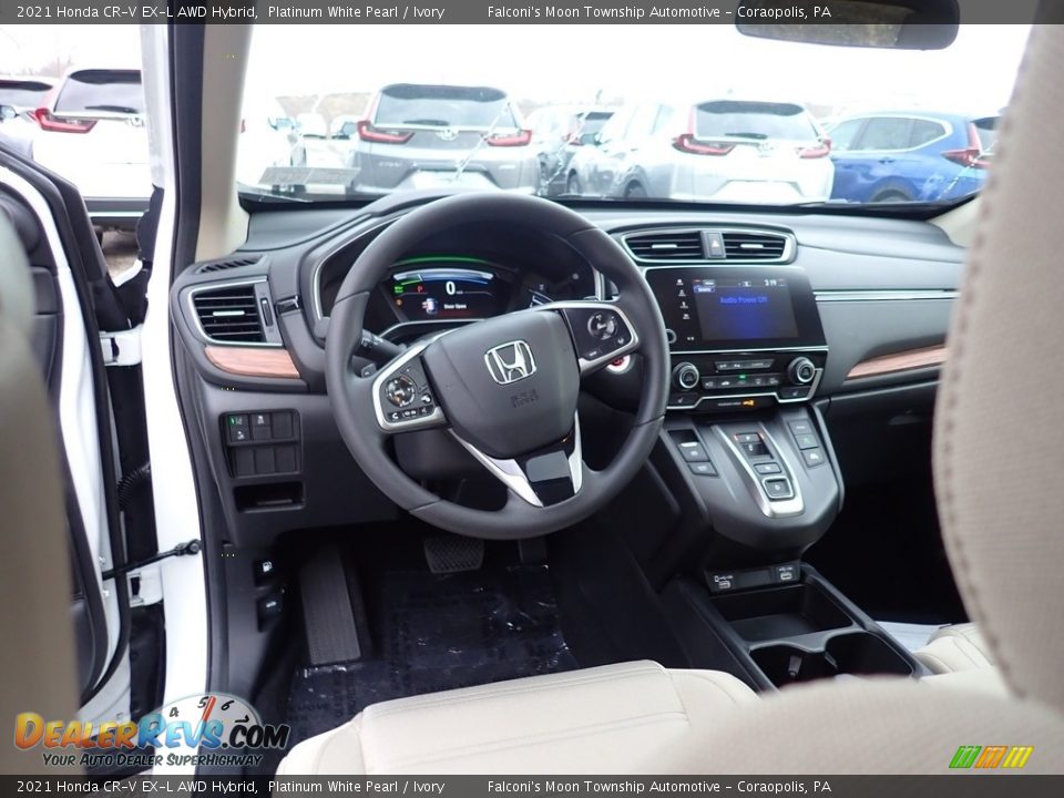 Dashboard of 2021 Honda CR-V EX-L AWD Hybrid Photo #10
