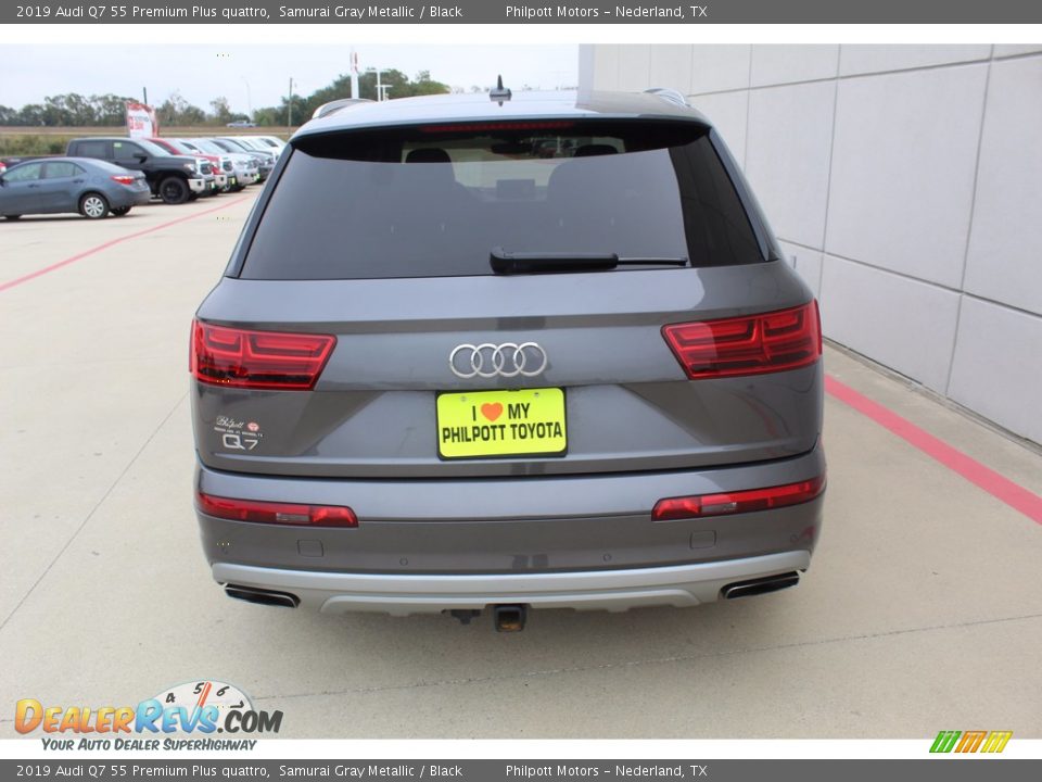 2019 Audi Q7 55 Premium Plus quattro Samurai Gray Metallic / Black Photo #7