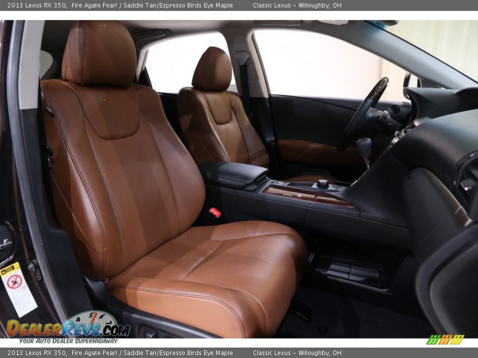 Saddle Tan/Espresso Birds Eye Maple Interior - 2013 Lexus RX 350 Photo #21