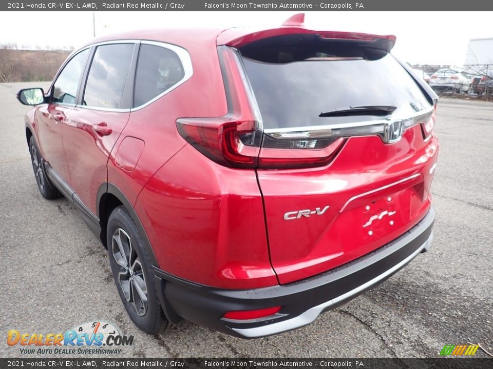 2021 Honda CR-V EX-L AWD Radiant Red Metallic / Gray Photo #3