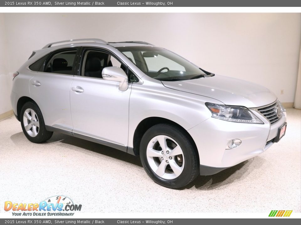 2015 Lexus RX 350 AWD Silver Lining Metallic / Black Photo #1