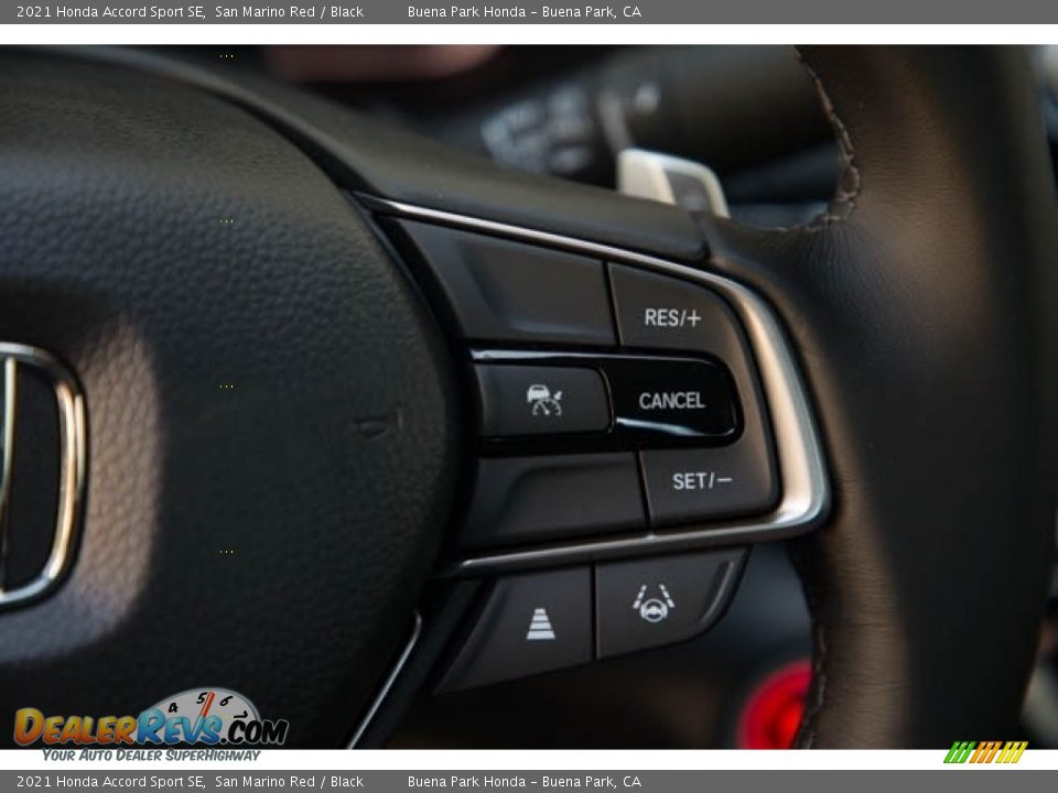 2021 Honda Accord Sport SE San Marino Red / Black Photo #21