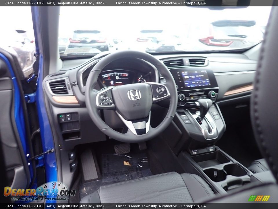 2021 Honda CR-V EX-L AWD Aegean Blue Metallic / Black Photo #10