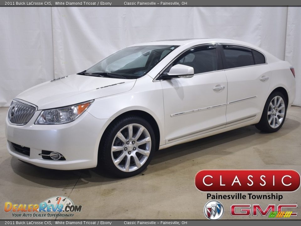 2011 Buick LaCrosse CXS White Diamond Tricoat / Ebony Photo #1