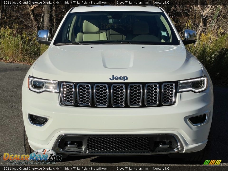 2021 Jeep Grand Cherokee Overland 4x4 Bright White / Light Frost/Brown Photo #3