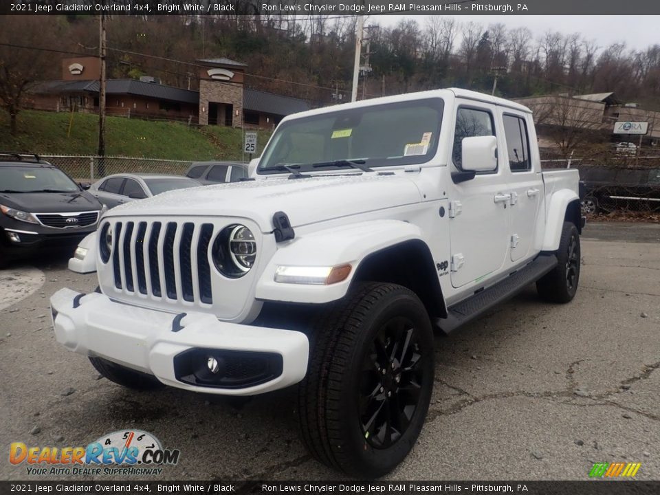 2021 Jeep Gladiator Overland 4x4 Bright White / Black Photo #1