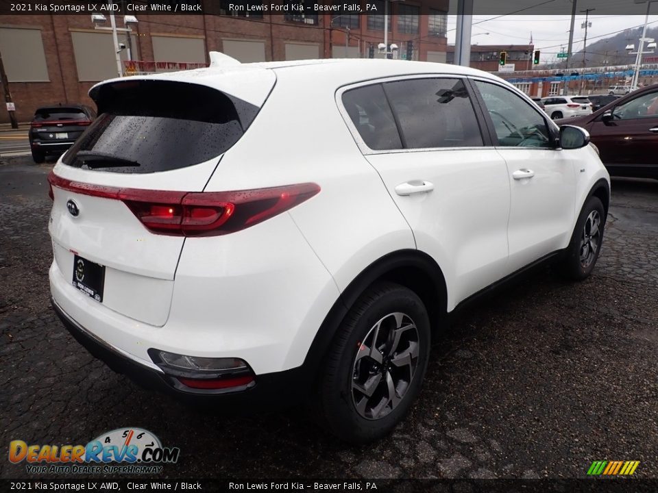 2021 Kia Sportage LX AWD Clear White / Black Photo #2