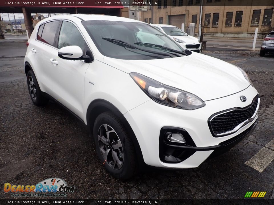 2021 Kia Sportage LX AWD Clear White / Black Photo #3