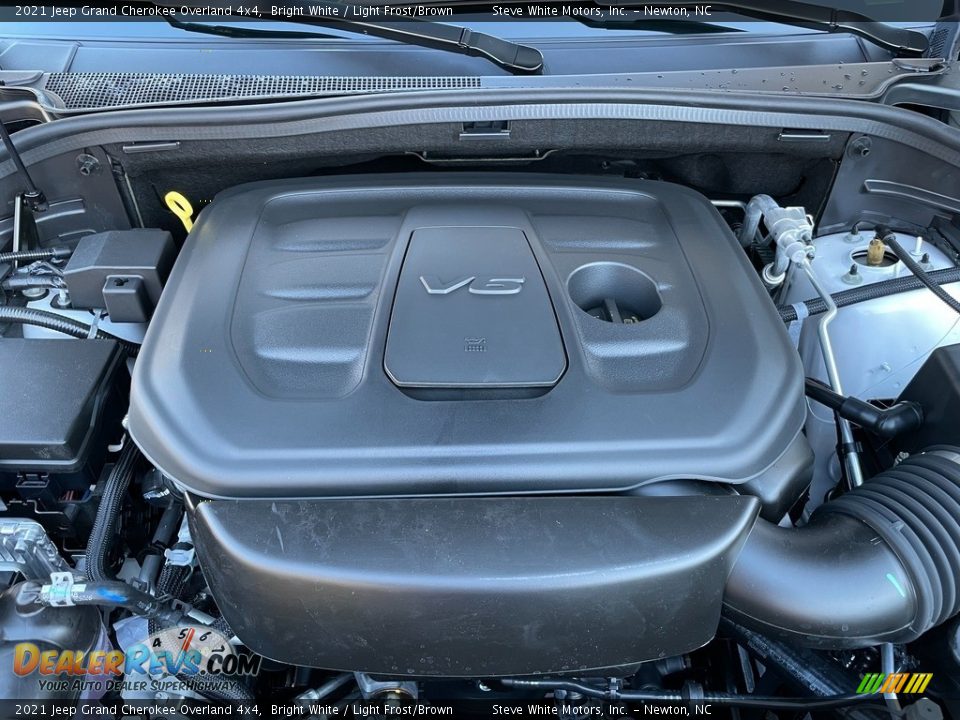 2021 Jeep Grand Cherokee Overland 4x4 Bright White / Light Frost/Brown Photo #9
