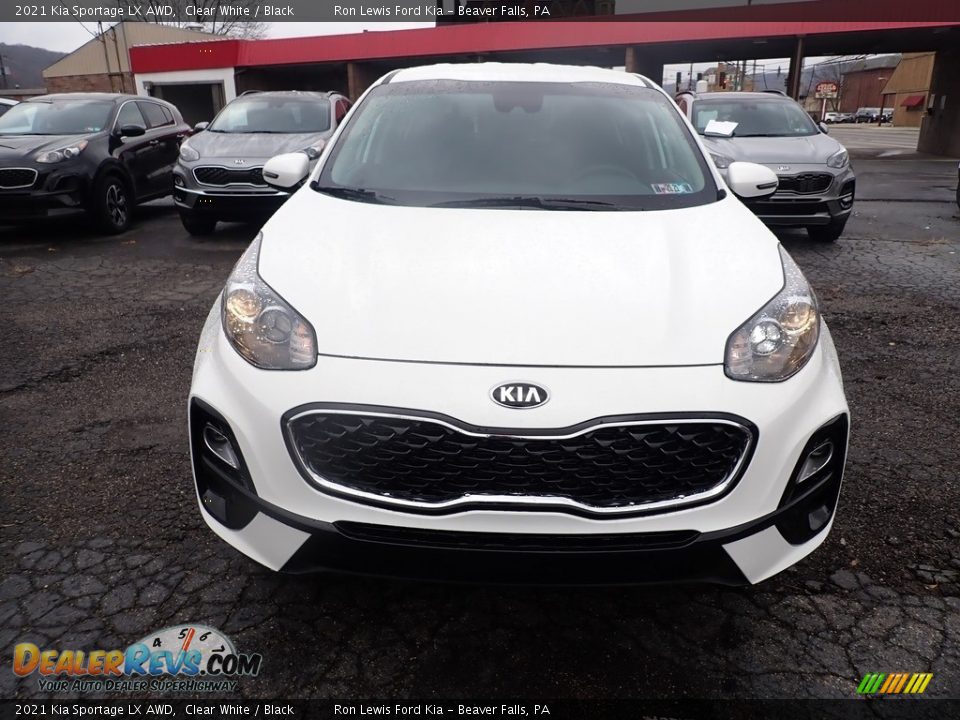 2021 Kia Sportage LX AWD Clear White / Black Photo #4