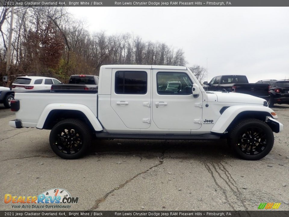 2021 Jeep Gladiator Overland 4x4 Bright White / Black Photo #4