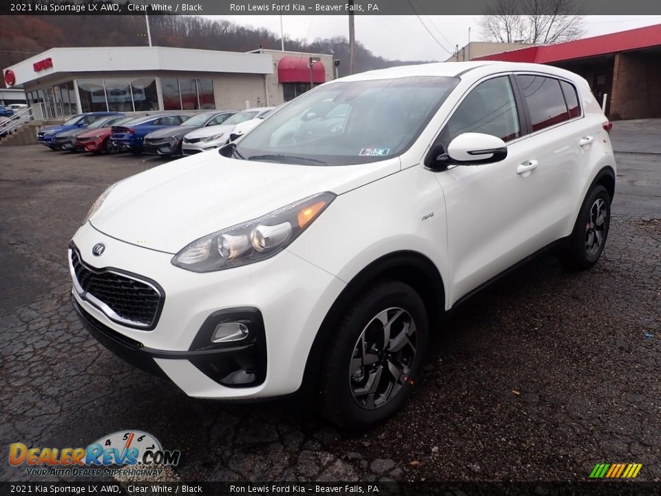 2021 Kia Sportage LX AWD Clear White / Black Photo #5