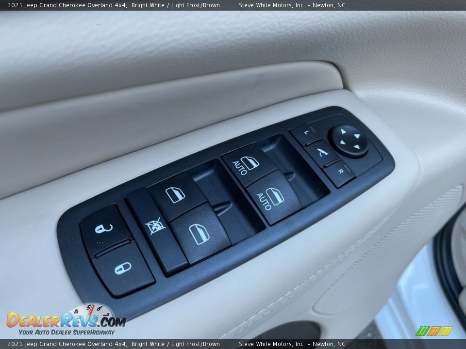 2021 Jeep Grand Cherokee Overland 4x4 Bright White / Light Frost/Brown Photo #11