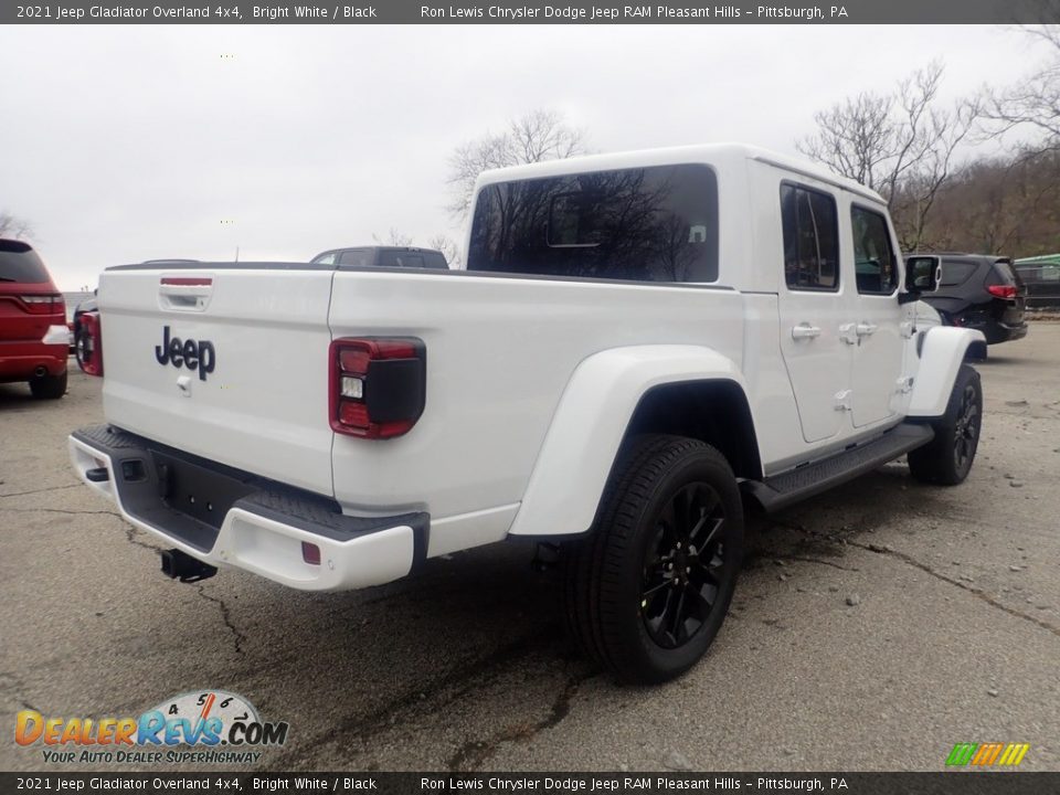 2021 Jeep Gladiator Overland 4x4 Bright White / Black Photo #5