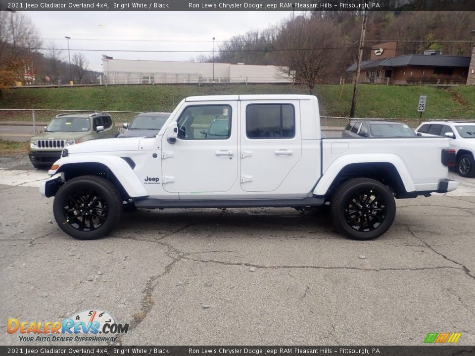 2021 Jeep Gladiator Overland 4x4 Bright White / Black Photo #6