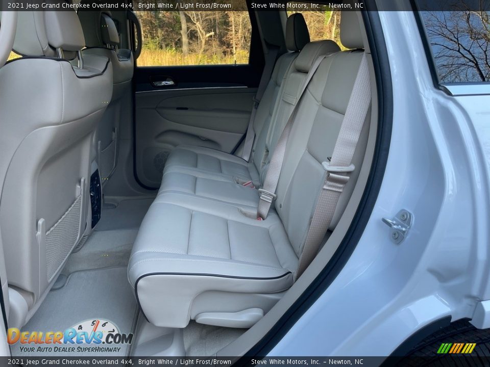 2021 Jeep Grand Cherokee Overland 4x4 Bright White / Light Frost/Brown Photo #13