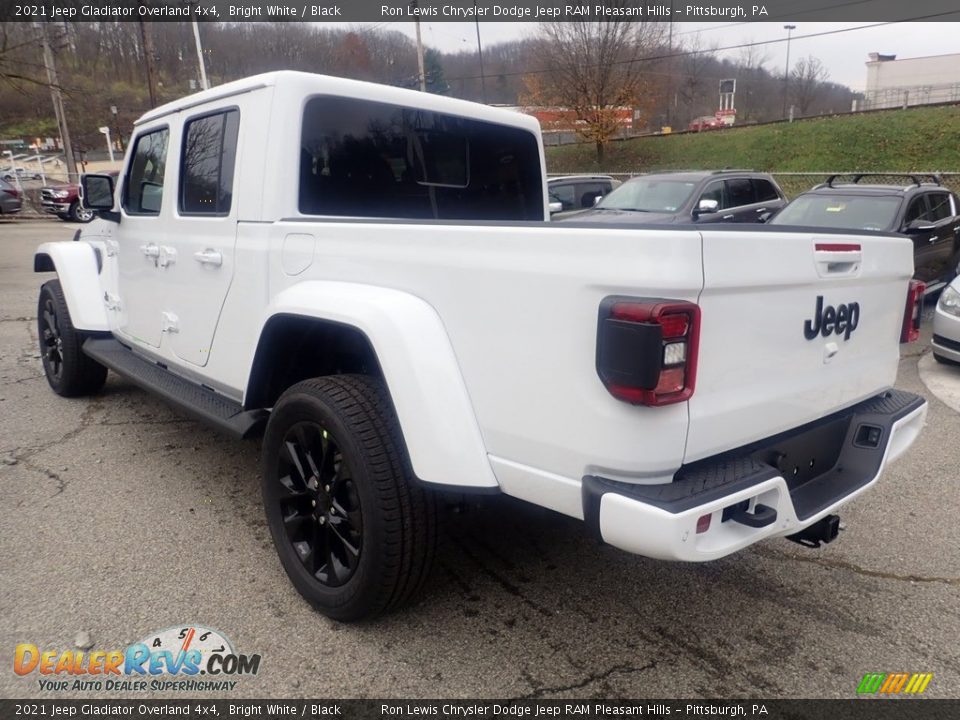 2021 Jeep Gladiator Overland 4x4 Bright White / Black Photo #7