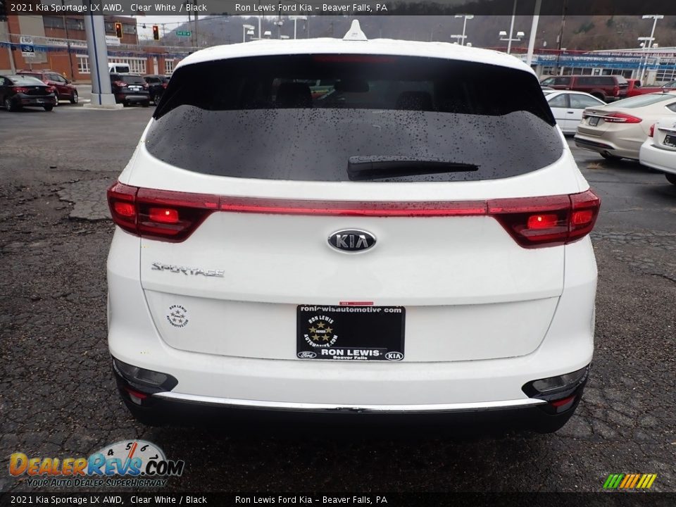 2021 Kia Sportage LX AWD Clear White / Black Photo #8