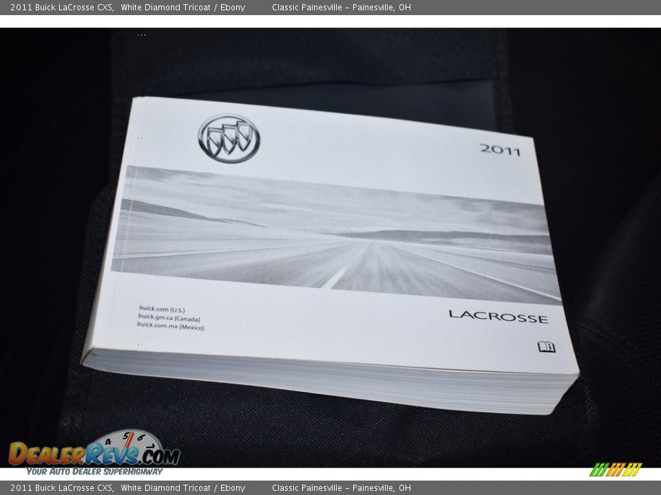 2011 Buick LaCrosse CXS White Diamond Tricoat / Ebony Photo #22