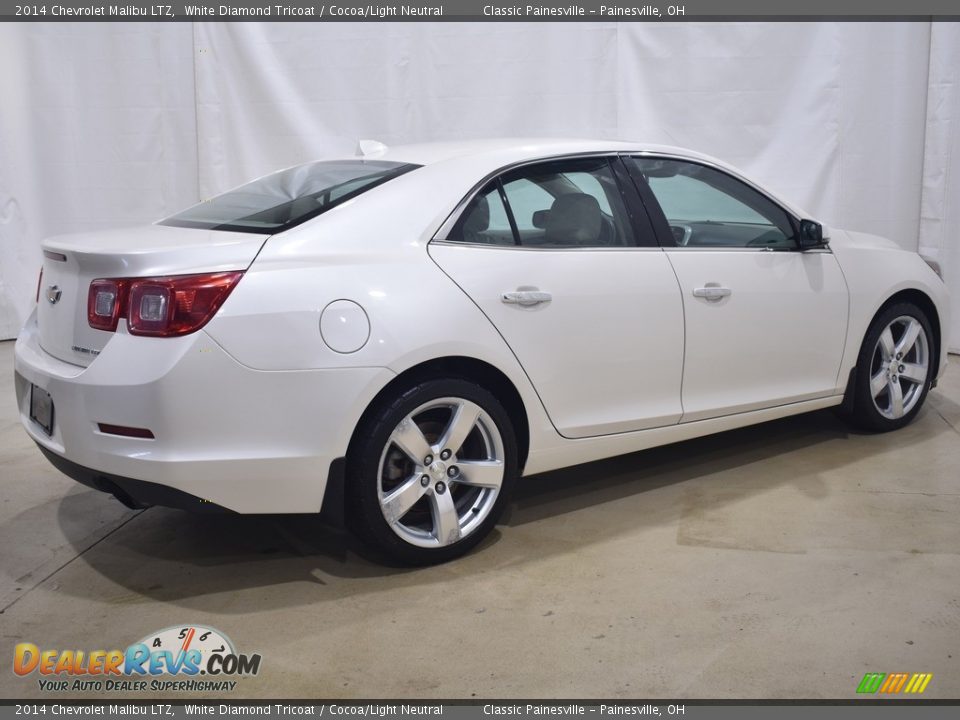 2014 Chevrolet Malibu LTZ White Diamond Tricoat / Cocoa/Light Neutral Photo #2