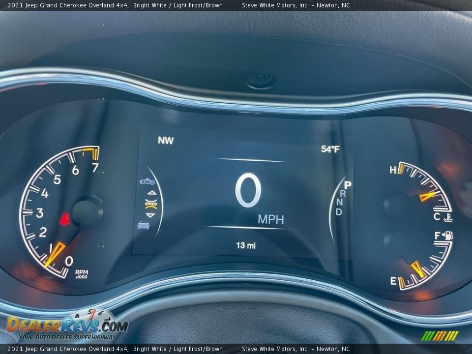 2021 Jeep Grand Cherokee Overland 4x4 Bright White / Light Frost/Brown Photo #22