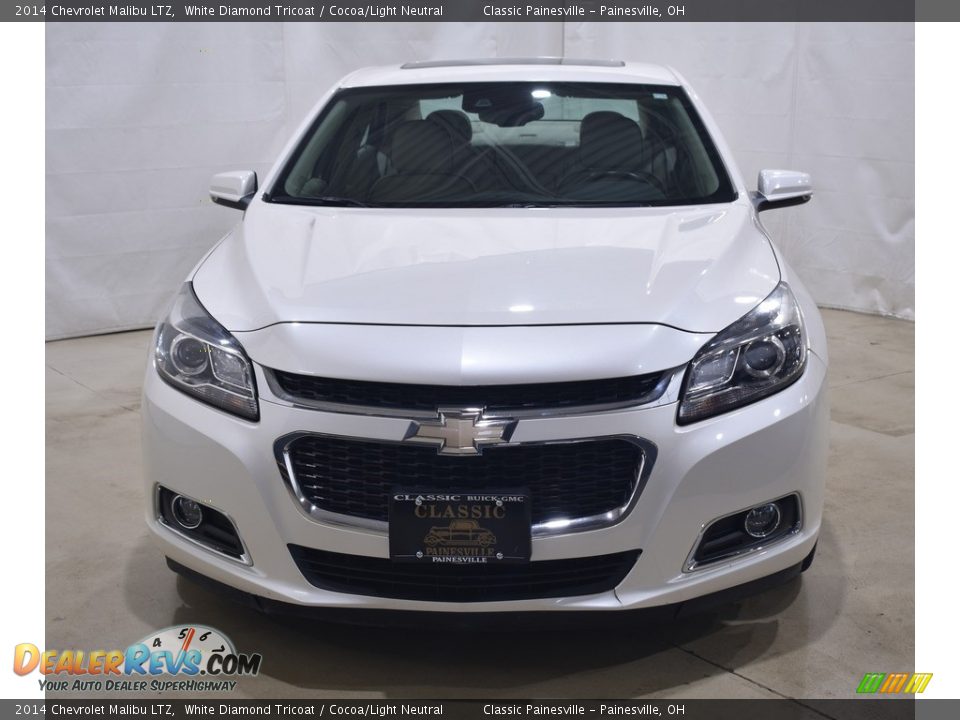 2014 Chevrolet Malibu LTZ White Diamond Tricoat / Cocoa/Light Neutral Photo #4