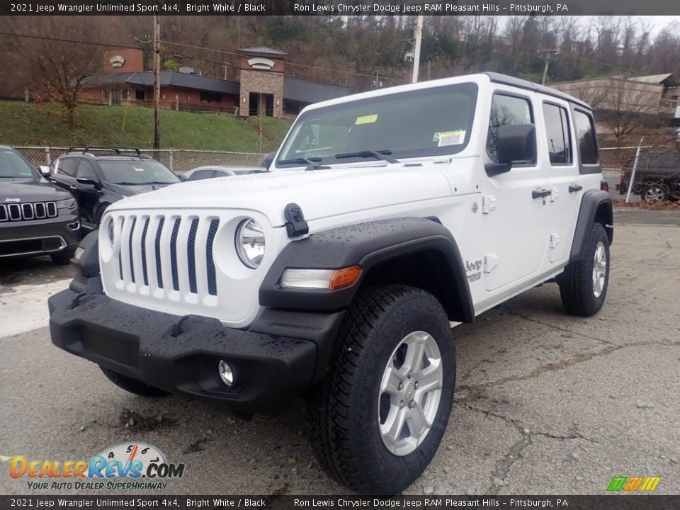 2021 Jeep Wrangler Unlimited Sport 4x4 Bright White / Black Photo #1