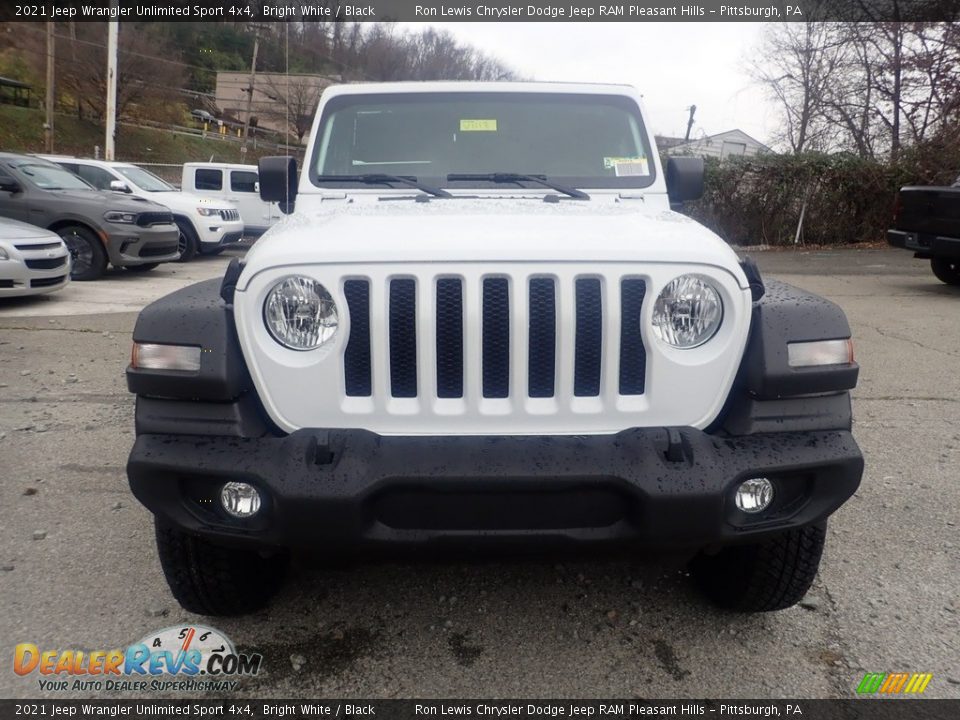 2021 Jeep Wrangler Unlimited Sport 4x4 Bright White / Black Photo #2