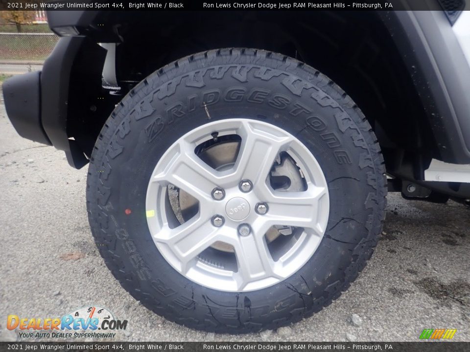 2021 Jeep Wrangler Unlimited Sport 4x4 Bright White / Black Photo #6