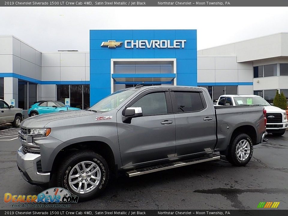 2019 Chevrolet Silverado 1500 LT Crew Cab 4WD Satin Steel Metallic / Jet Black Photo #1