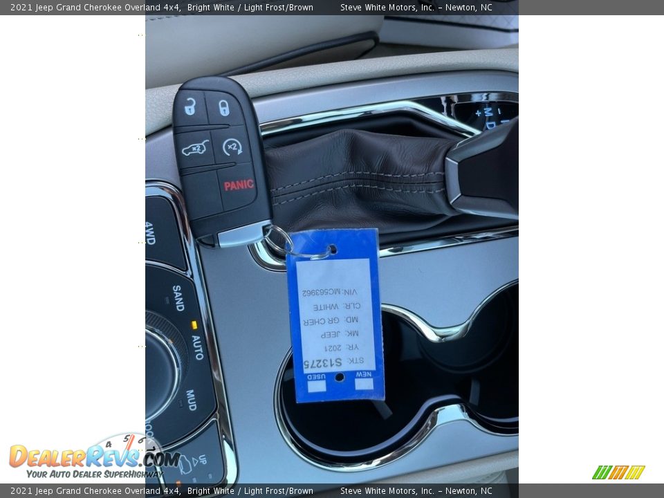 2021 Jeep Grand Cherokee Overland 4x4 Bright White / Light Frost/Brown Photo #34