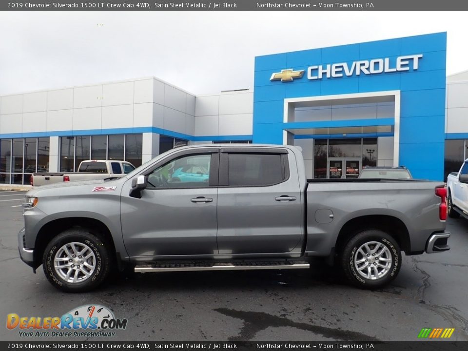 2019 Chevrolet Silverado 1500 LT Crew Cab 4WD Satin Steel Metallic / Jet Black Photo #3