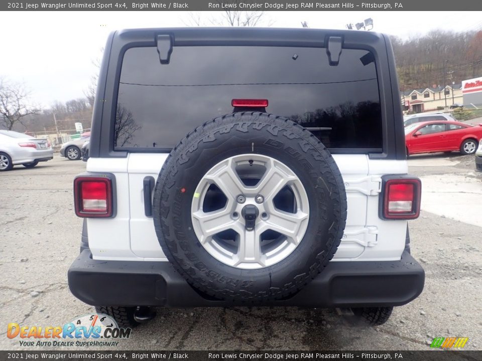 2021 Jeep Wrangler Unlimited Sport 4x4 Bright White / Black Photo #10