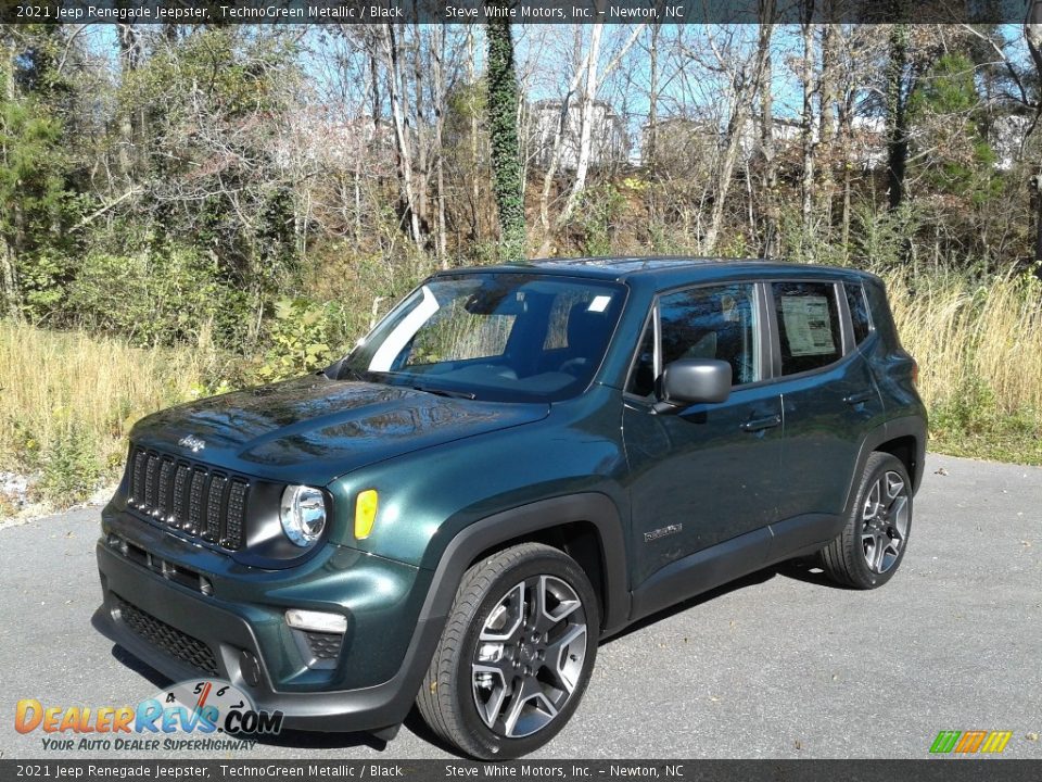 2021 Jeep Renegade Jeepster TechnoGreen Metallic / Black Photo #2