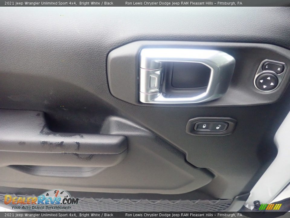 2021 Jeep Wrangler Unlimited Sport 4x4 Bright White / Black Photo #12
