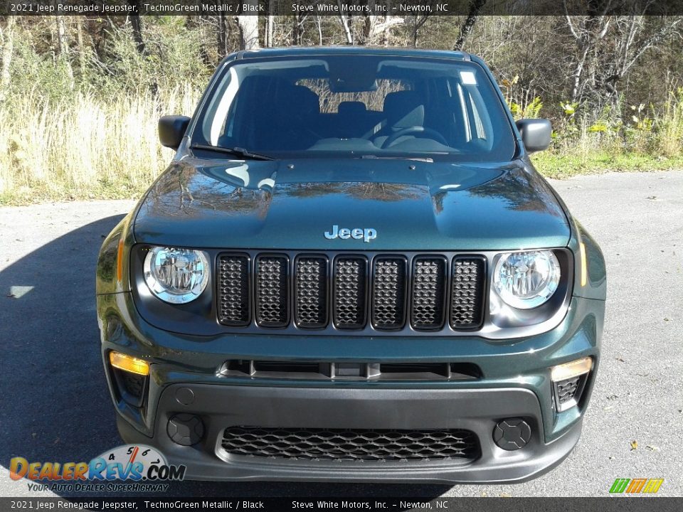 2021 Jeep Renegade Jeepster TechnoGreen Metallic / Black Photo #3