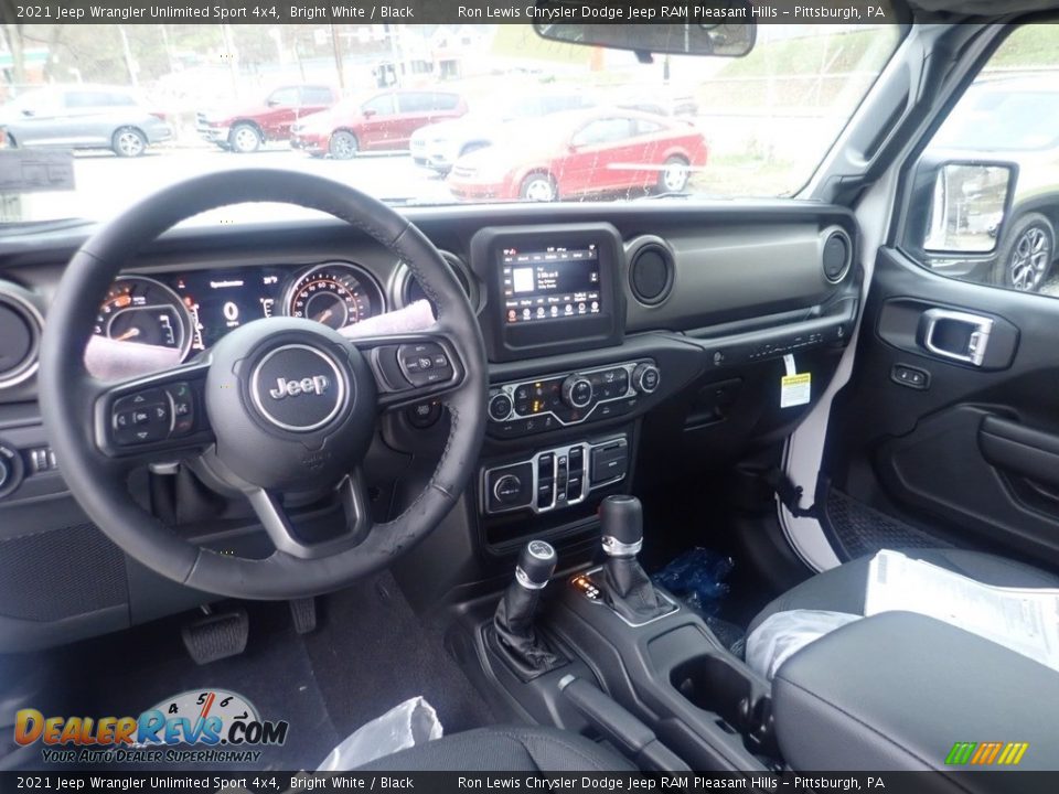 2021 Jeep Wrangler Unlimited Sport 4x4 Bright White / Black Photo #13