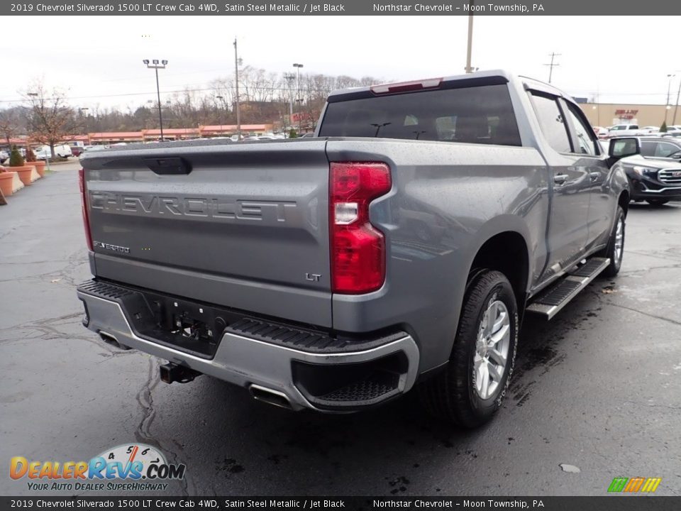 2019 Chevrolet Silverado 1500 LT Crew Cab 4WD Satin Steel Metallic / Jet Black Photo #7