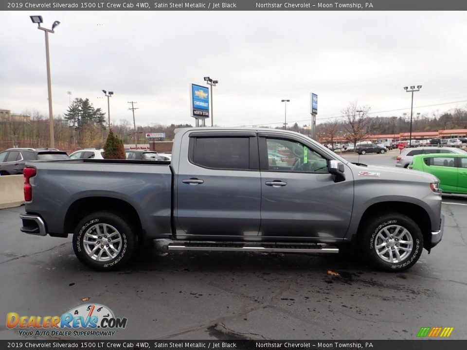 2019 Chevrolet Silverado 1500 LT Crew Cab 4WD Satin Steel Metallic / Jet Black Photo #9