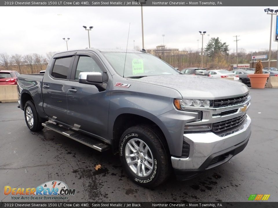 2019 Chevrolet Silverado 1500 LT Crew Cab 4WD Satin Steel Metallic / Jet Black Photo #10