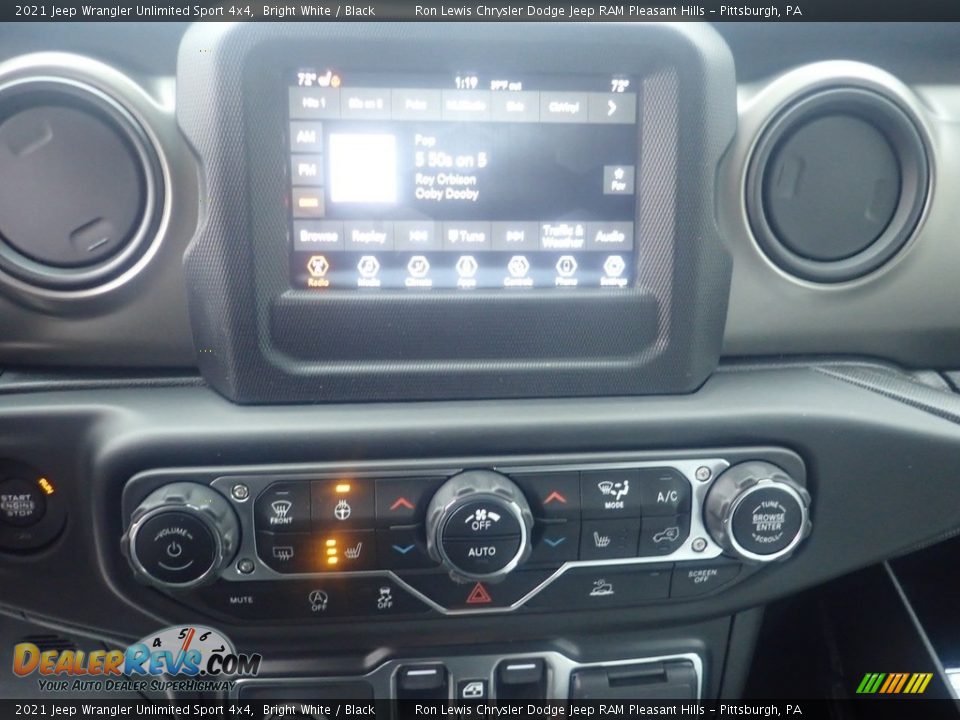 2021 Jeep Wrangler Unlimited Sport 4x4 Bright White / Black Photo #17