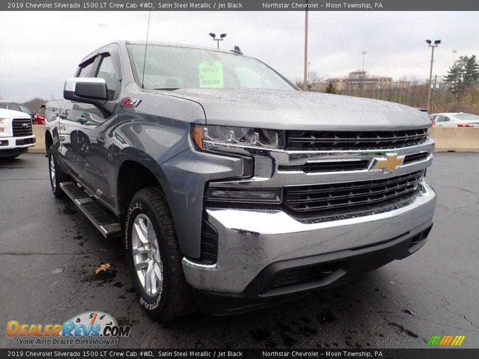 2019 Chevrolet Silverado 1500 LT Crew Cab 4WD Satin Steel Metallic / Jet Black Photo #11