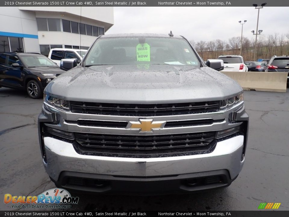 2019 Chevrolet Silverado 1500 LT Crew Cab 4WD Satin Steel Metallic / Jet Black Photo #12