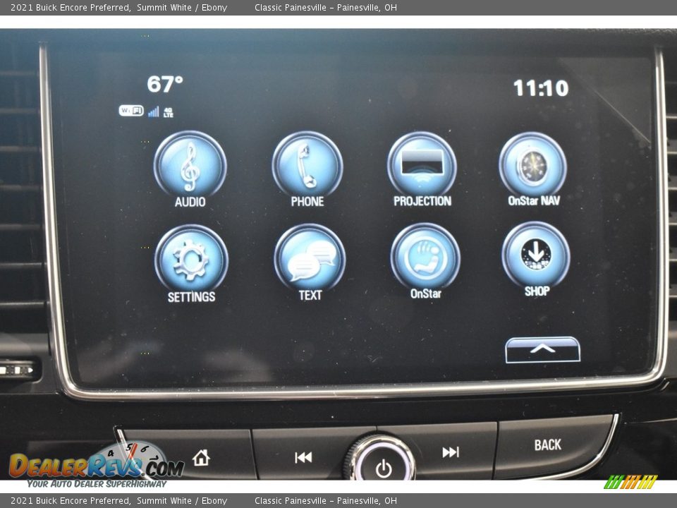 2021 Buick Encore Preferred Summit White / Ebony Photo #11