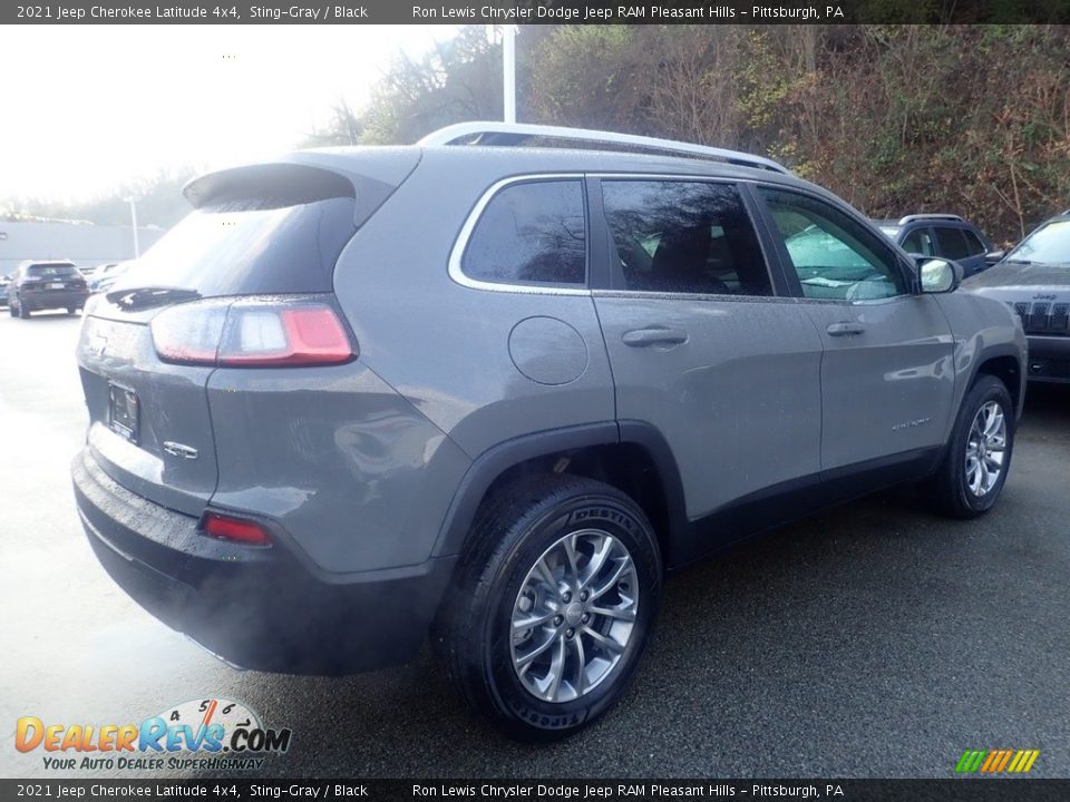 2021 Jeep Cherokee Latitude 4x4 Sting-Gray / Black Photo #5