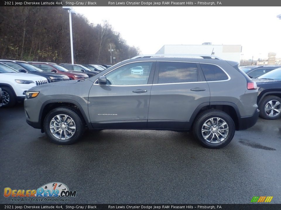 2021 Jeep Cherokee Latitude 4x4 Sting-Gray / Black Photo #7